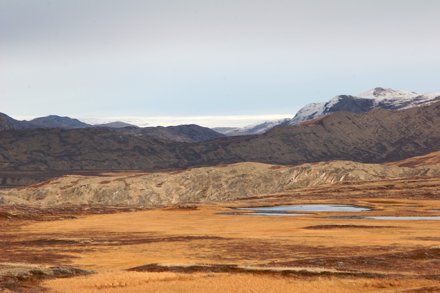 As the collossal ice mass of the Russel Glacier recedes in the geologic blink of an eye, a beautiful landscape with lakes, meadows, and mountains is revealed. 